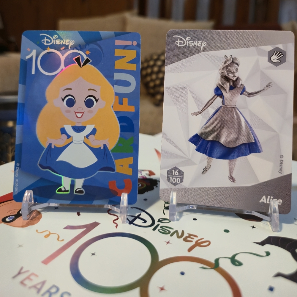 Alice in Wonderland Disney 100 Card Pair - Global Edition Collectibles!